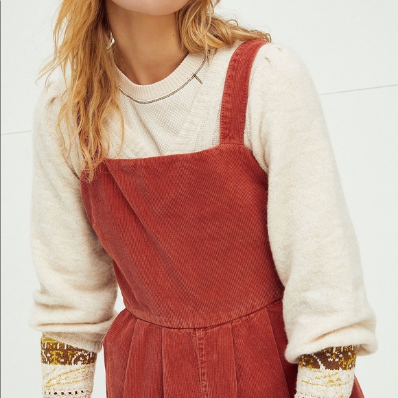 Free People Josephine Red Jumpsuit - Picture 2 of 9